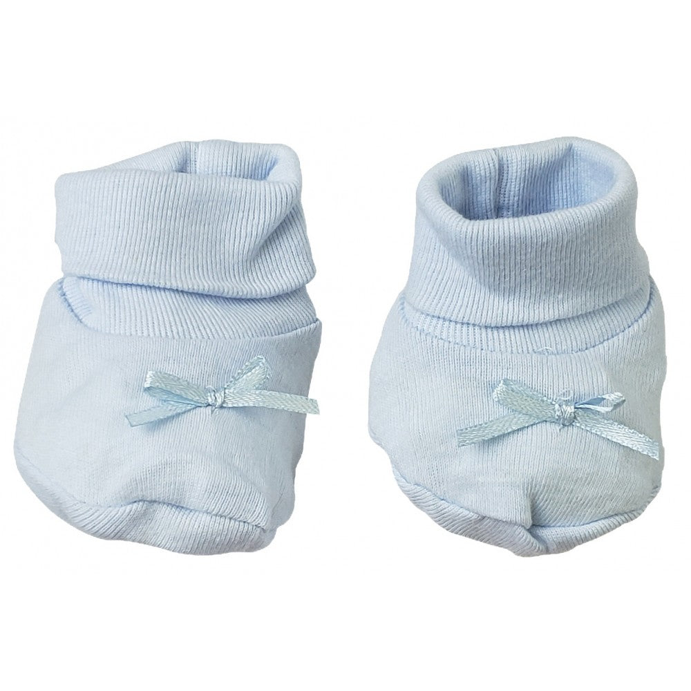 Blue Preemie Booties