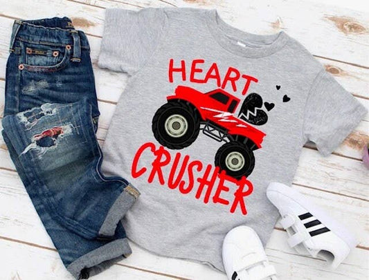 "Heart Crusher" with Truck Onesie® / Bodysuit for Baby