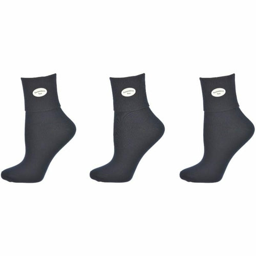 Classic Ribbed Single Cuff Pima Cotton 3 Pairs School Uniform Socks