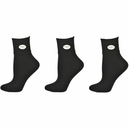 Classic Ribbed Single Cuff Pima Cotton 3 Pairs School Uniform Socks