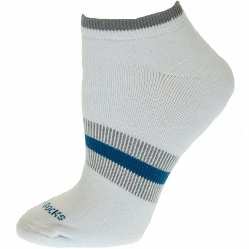 Tipped Cushioned Arch Support No Show Performance Cotton Socks for