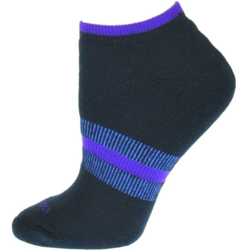 Tipped Cushioned Arch Support No Show Performance Cotton Socks for