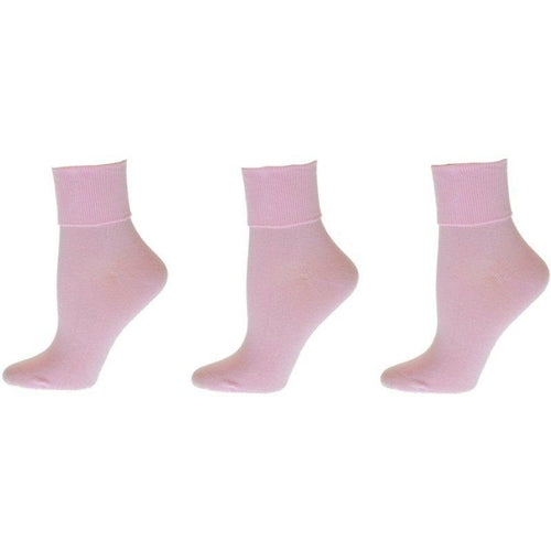 Turn Cuff Organic Cotton Seamless Toe 3 pair Pack