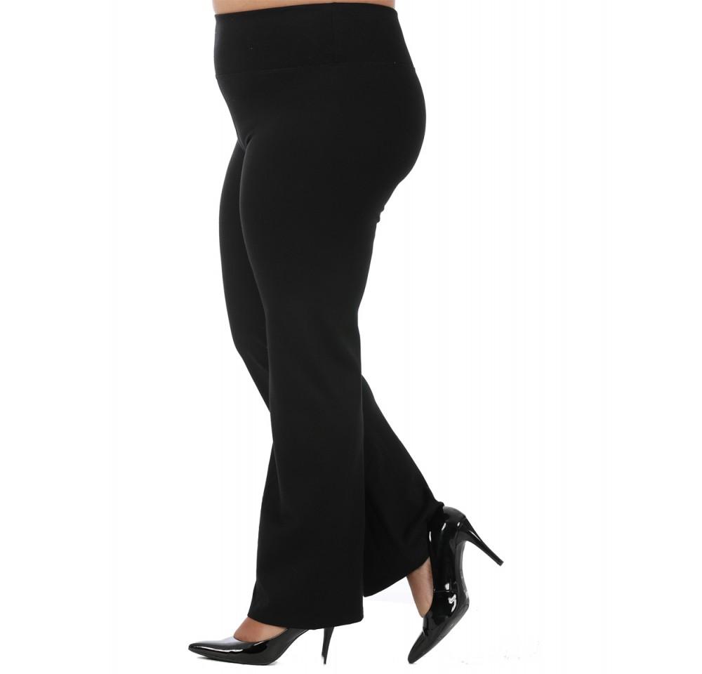 InstantFigure Curvy Plus Size Straight Wide Leg Pant 16803MC