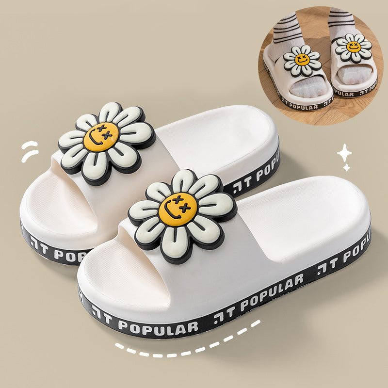 Summer Anti-Slip Flower Garden Letter Slippers