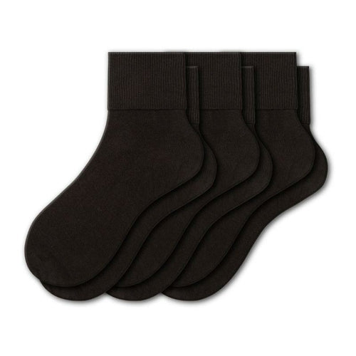 Turn Cuff Organic Cotton Seamless Toe 3 pair Pack