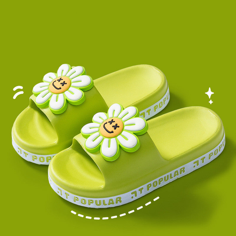 Summer Anti-Slip Flower Garden Letter Slippers