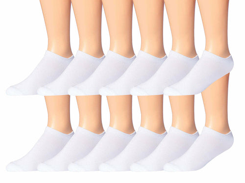 James Fiallo Men's 12-Pairs Performance Low Cut Athletic Sport Socks