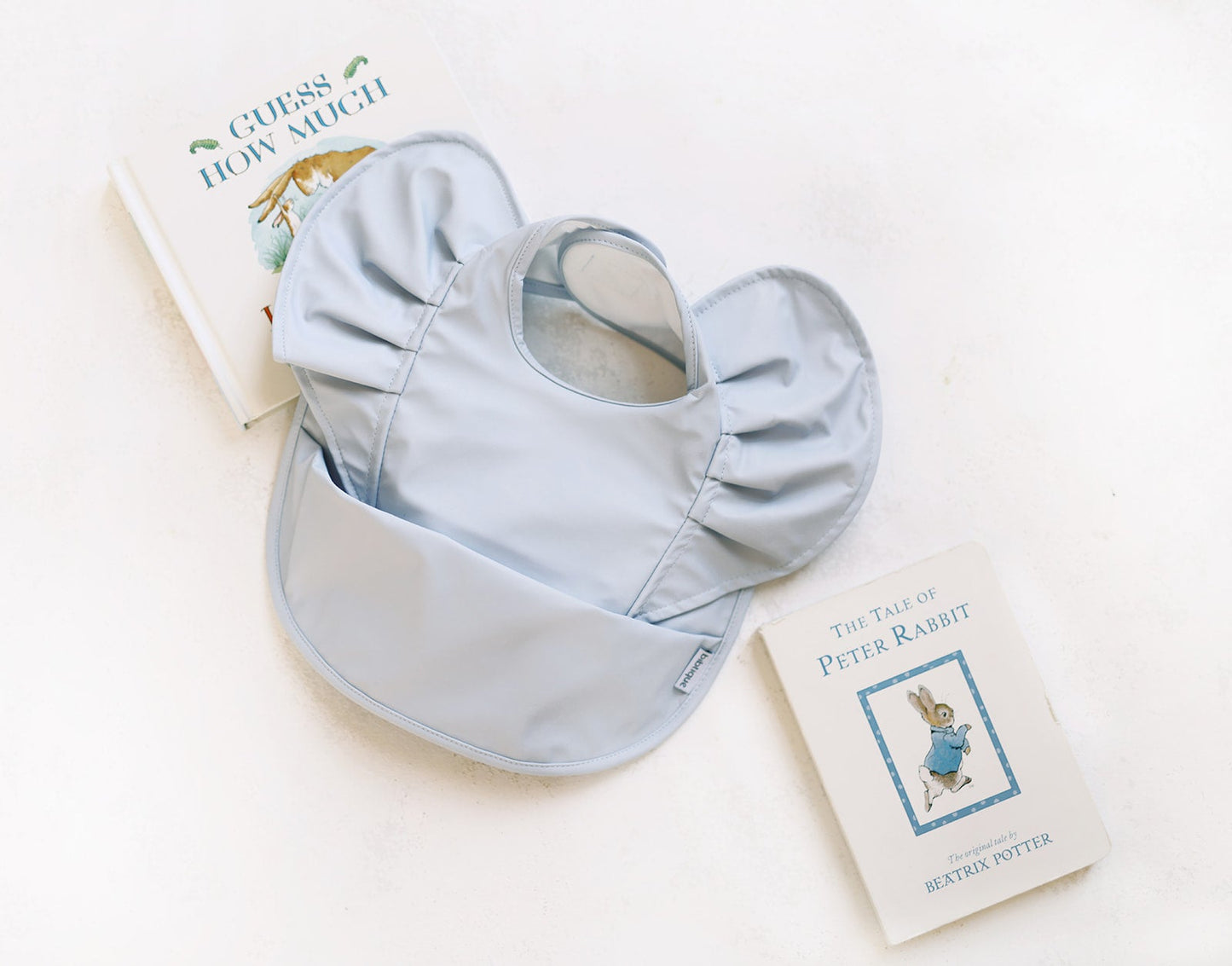 Sky Ruffle Angel Bib