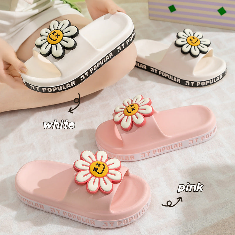 Summer Anti-Slip Flower Garden Letter Slippers