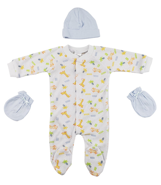 Sleep-n-Play, Cap and Mittens - 3 Pc Set