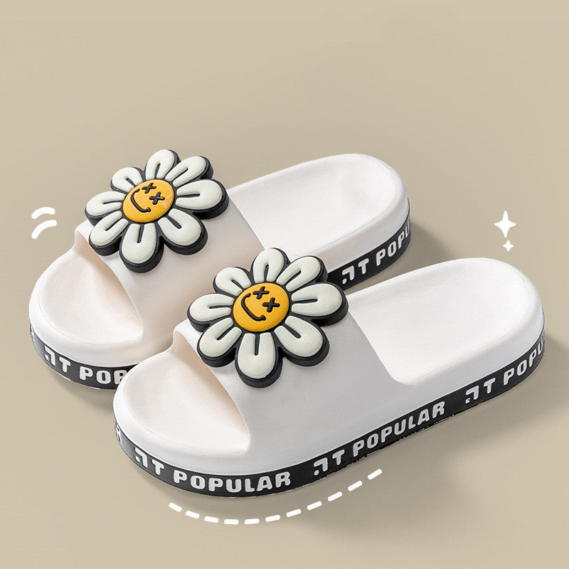 Summer Anti-Slip Flower Garden Letter Slippers