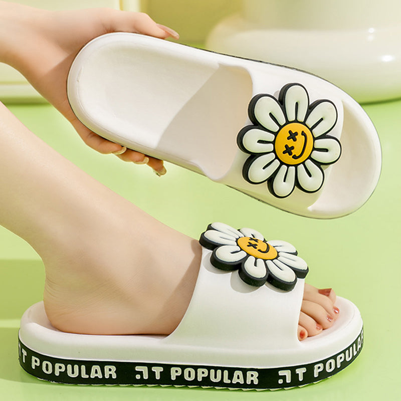 Summer Anti-Slip Flower Garden Letter Slippers