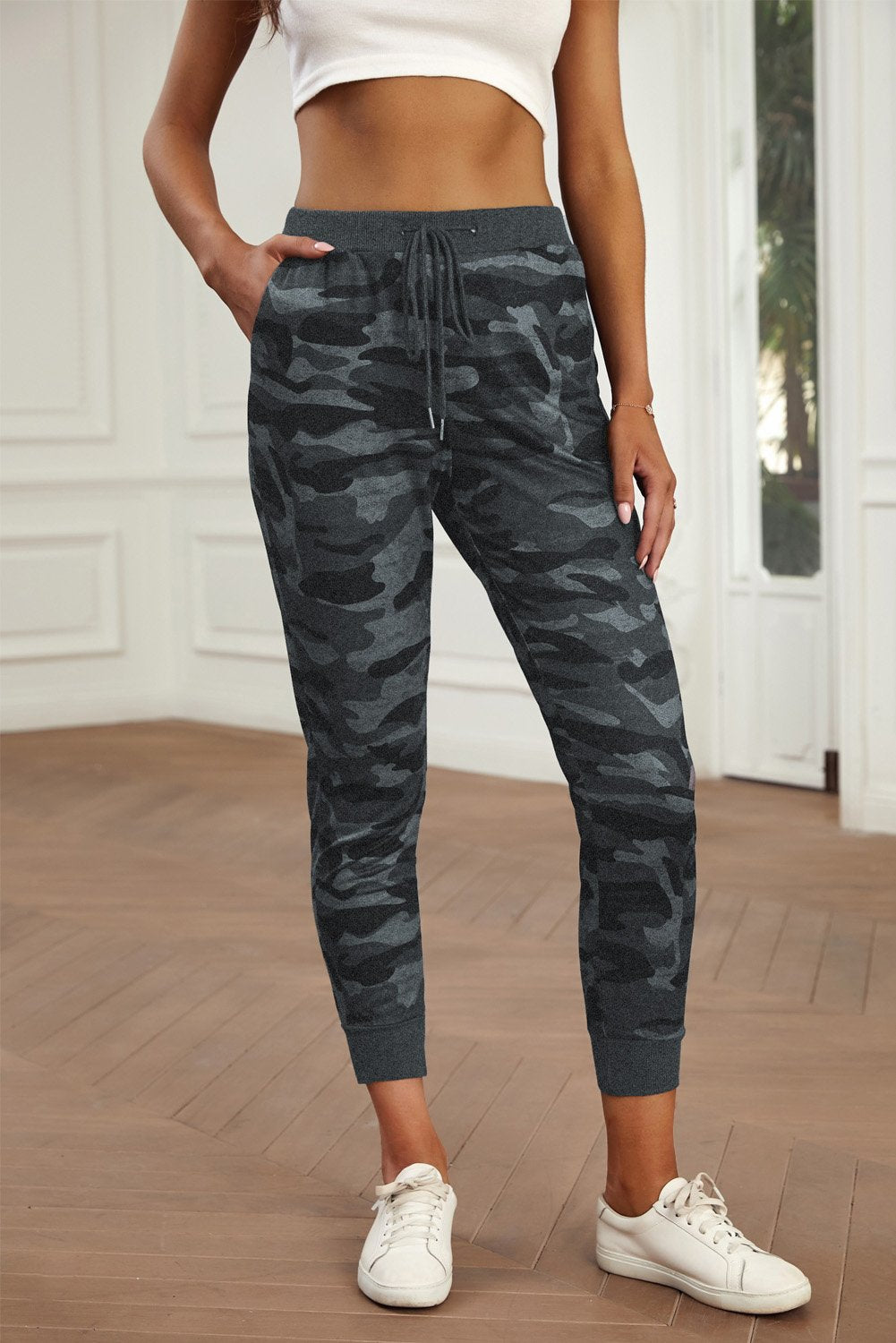 Camouflage Drawstring Joggers