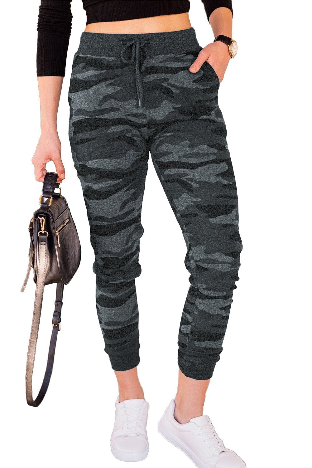 Camouflage Drawstring Joggers