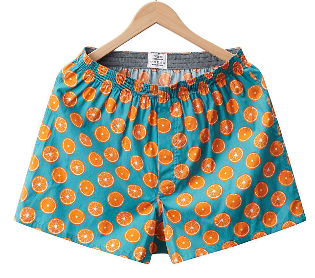 Men's Woven Printed Fashionable Home Shorts