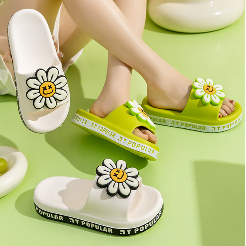 Summer Anti-Slip Flower Garden Letter Slippers