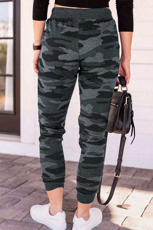 Camouflage Drawstring Joggers