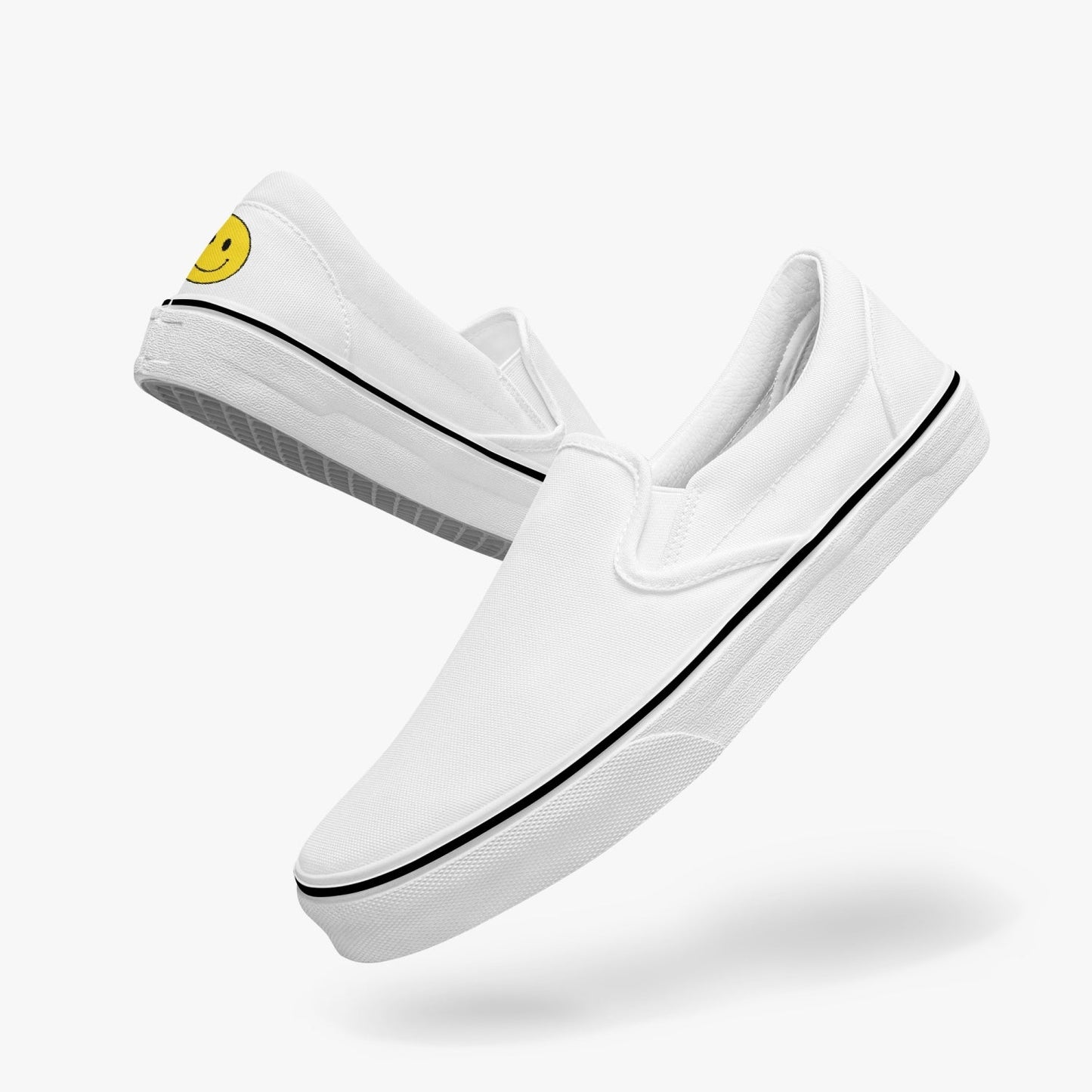 Jacki Easlick Smile Face Slip-On Canvas Sneakers