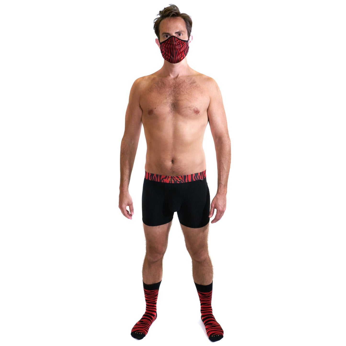 Zebra Mask & Underwear/Sock Bundle