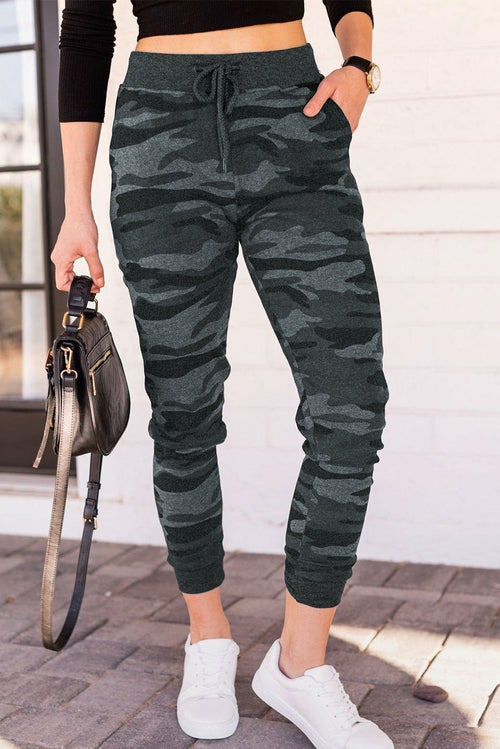 Camouflage Drawstring Joggers