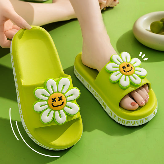 Summer Anti-Slip Flower Garden Letter Slippers