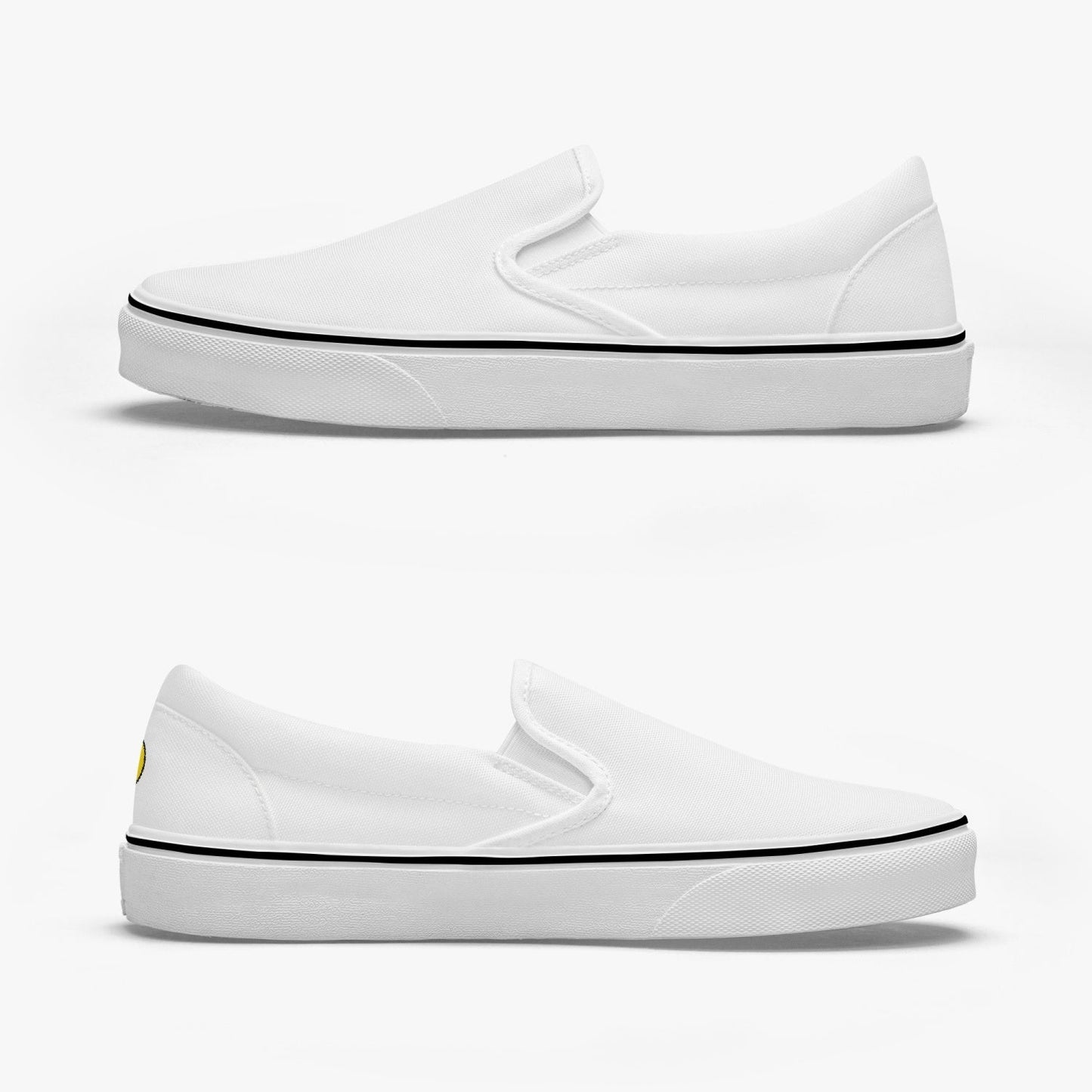 Jacki Easlick Smile Face Slip-On Canvas Sneakers