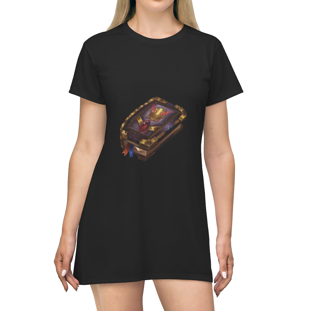 Spell Book All Over Print T-Shirt Dress