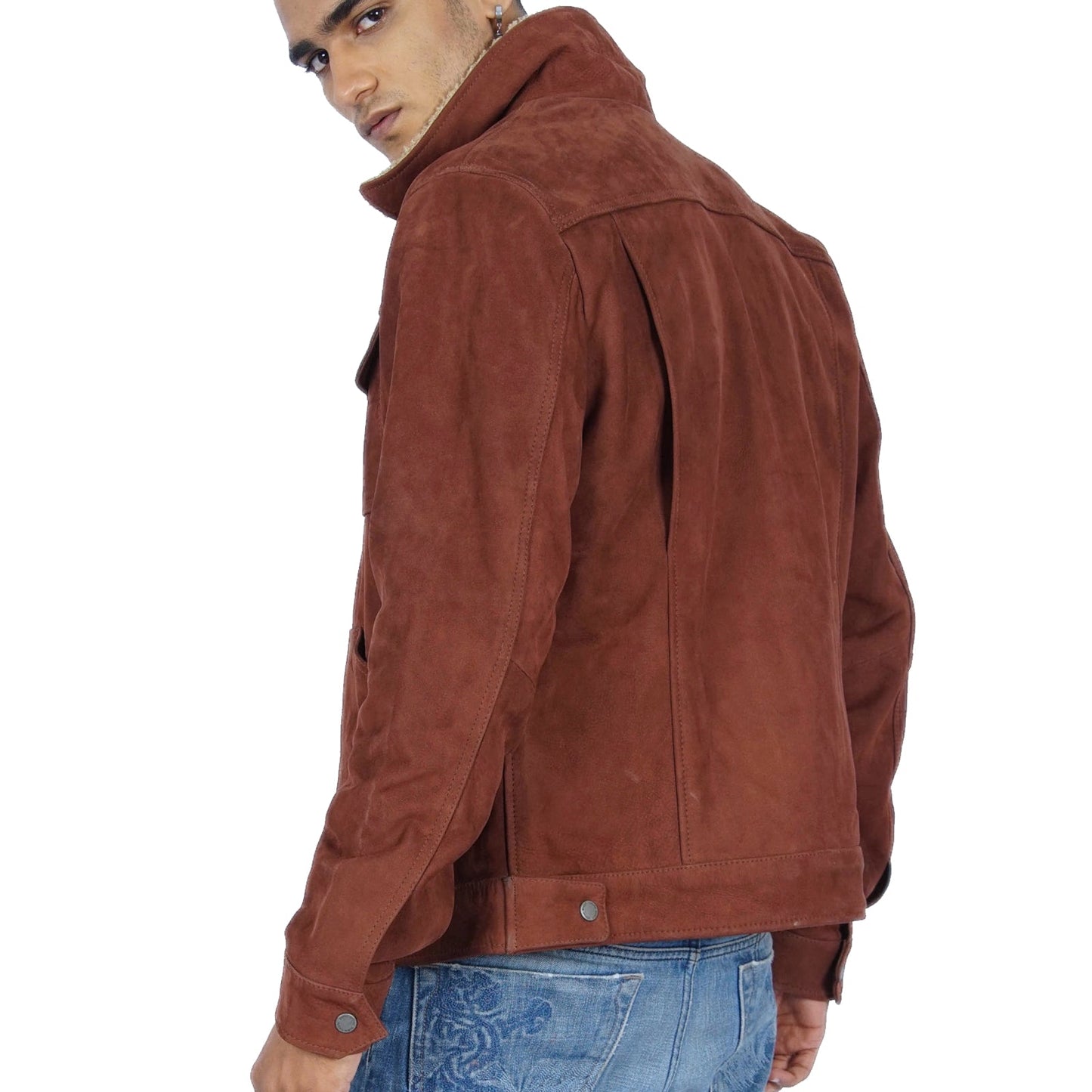 Avedo Vintage Brown Leather Jacket