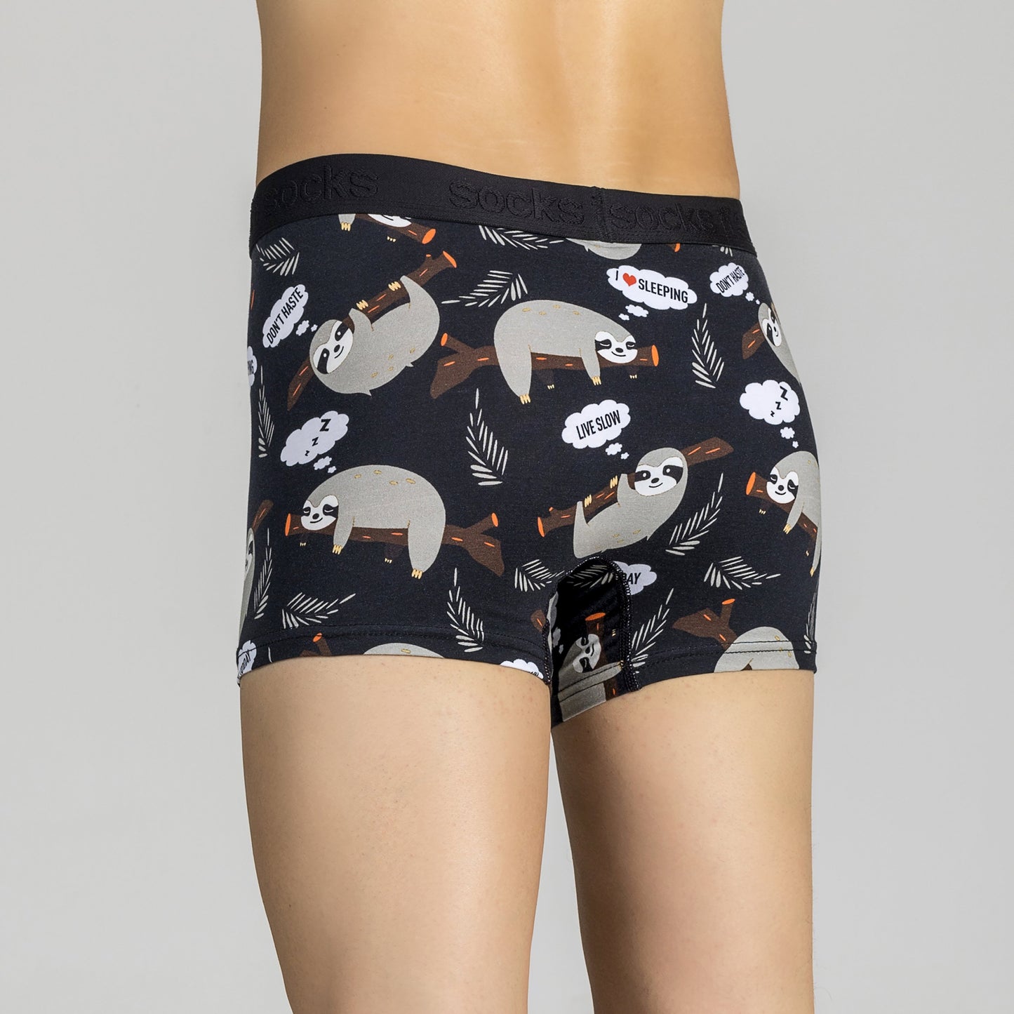 Men's Lazy Sloth Boxer Brief