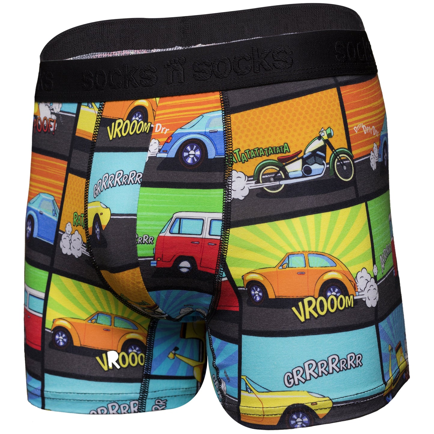 Men's Comic Cars Boxer Brief