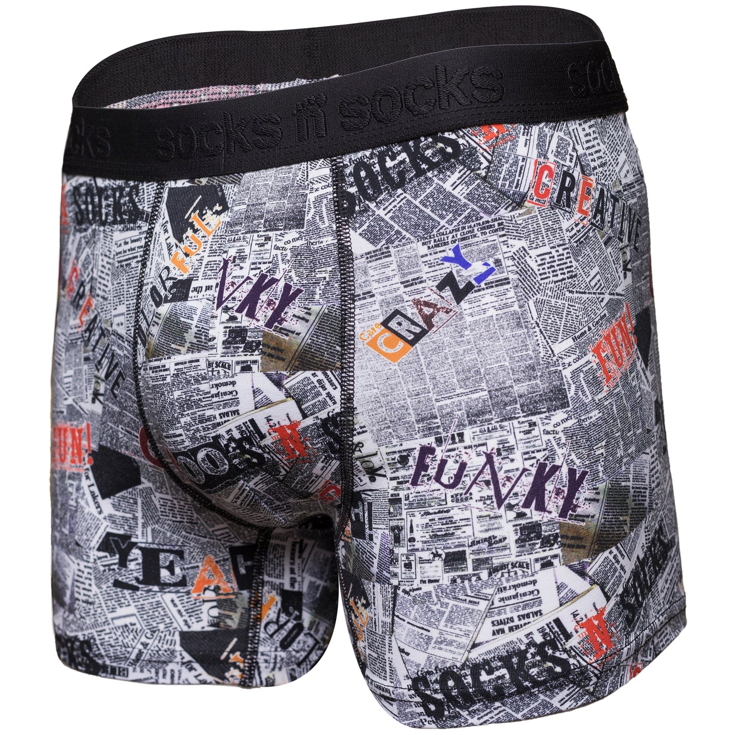 Men's Newspaper Boxer Brief