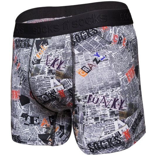 Men's Newspaper Boxer Brief