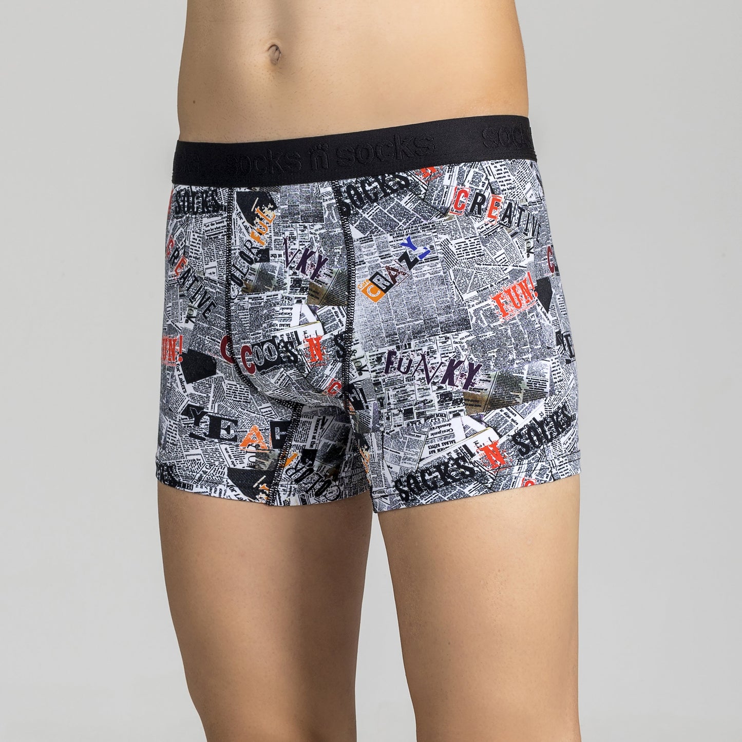 Men's Newspaper Boxer Brief