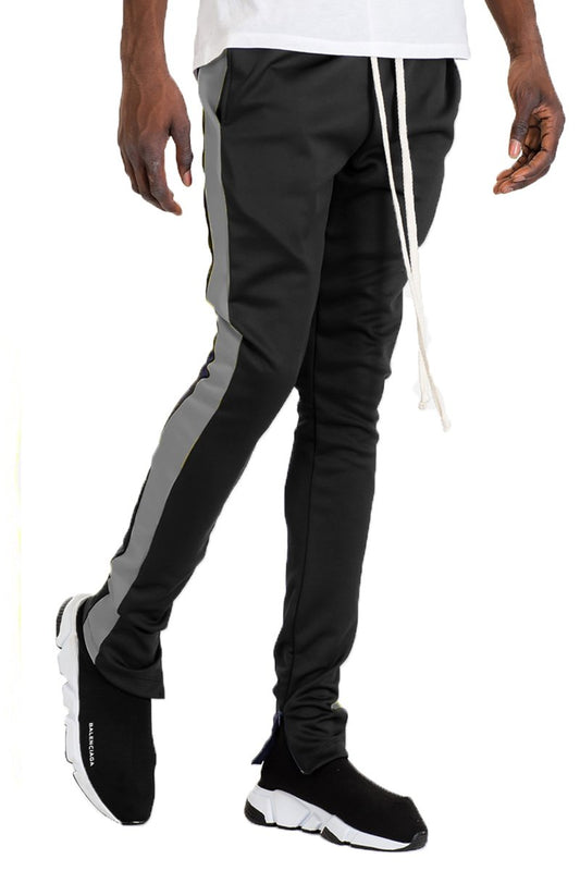 HOLIDAY TRACK PANTS- BLACK/ GREY