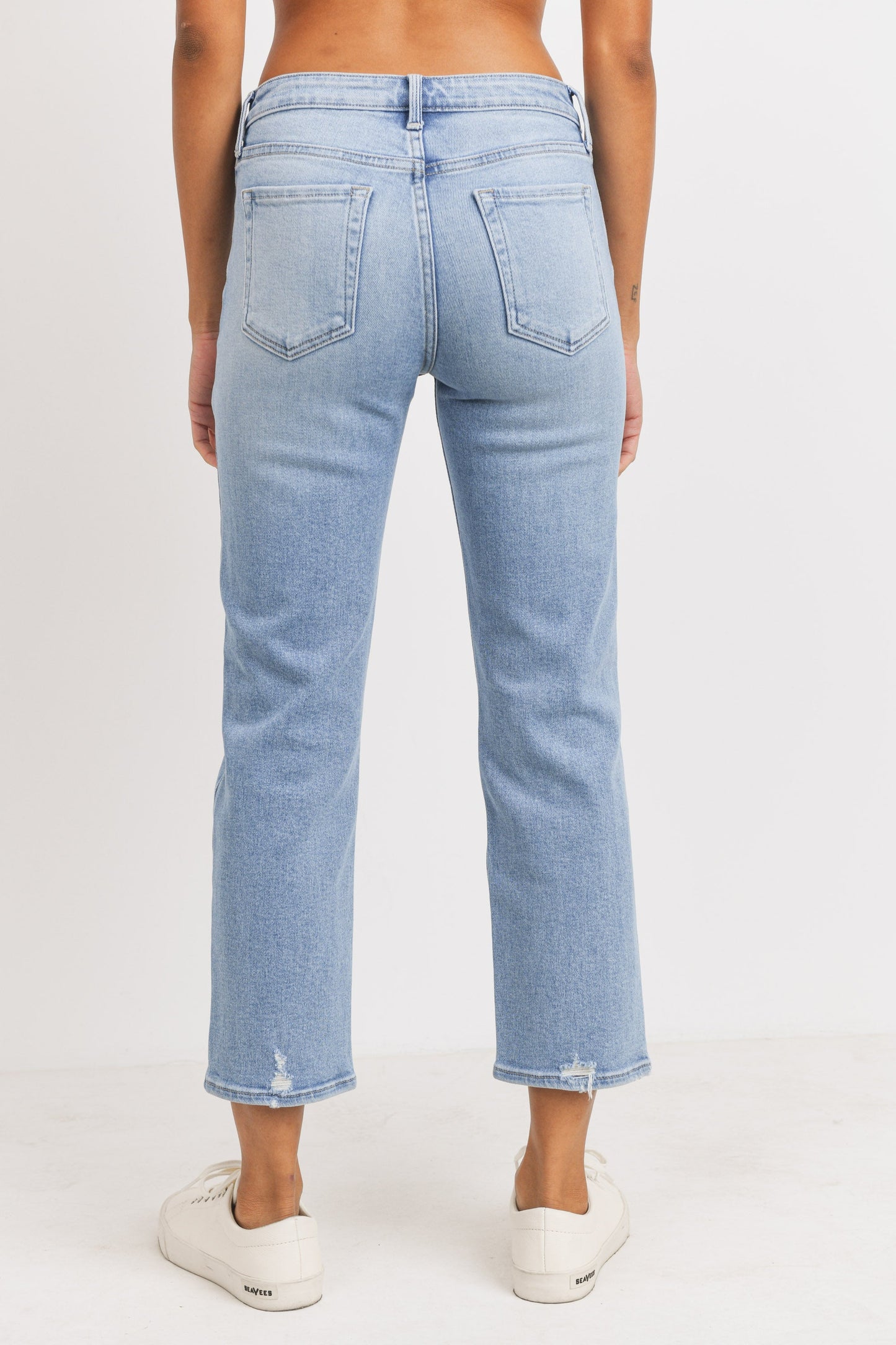 JUST BLACK DENIM STRAIGHT LEG WEEKEND JEAN