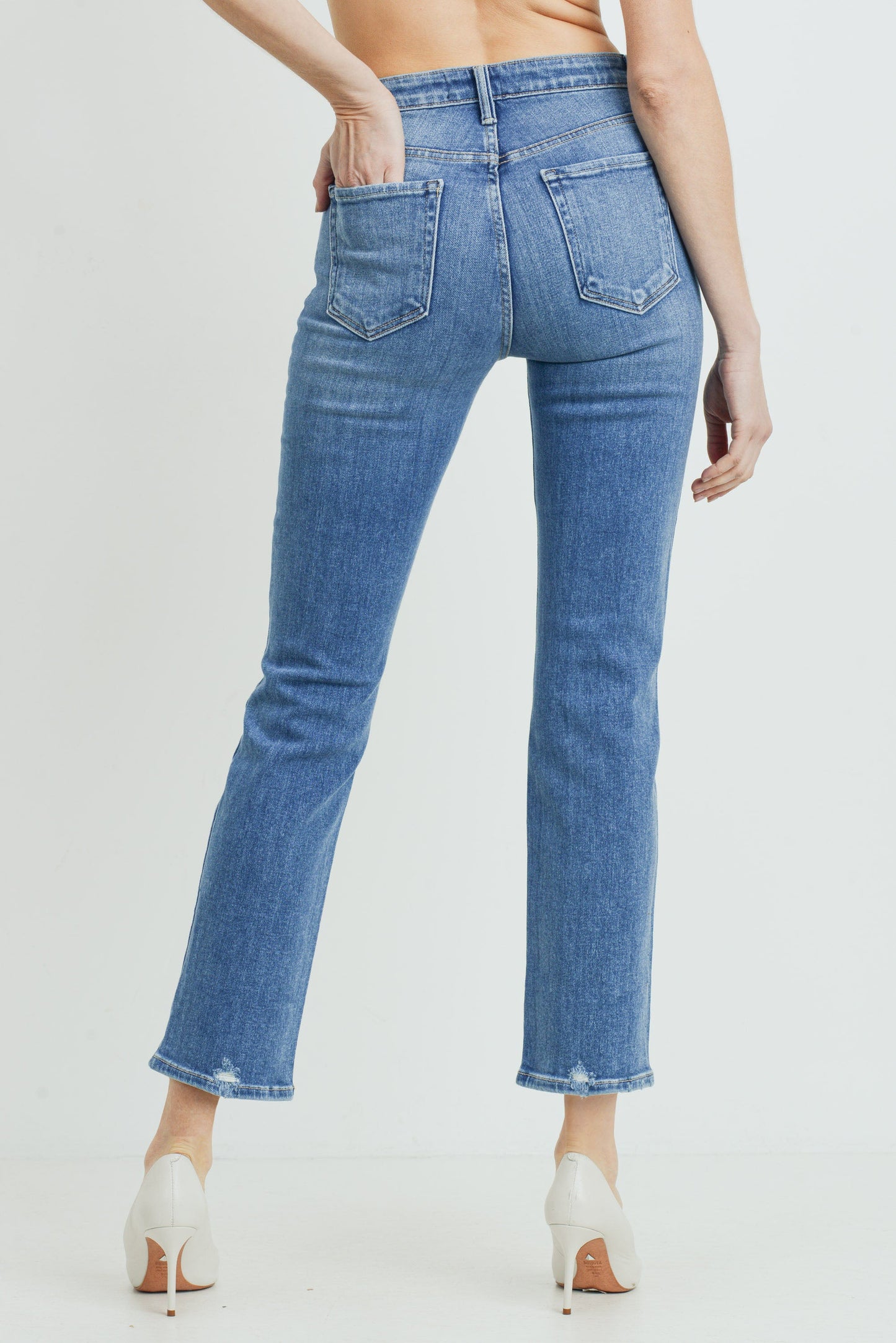 JUST BLACK DENIM STRAIGHT LEG WEEKEND JEAN