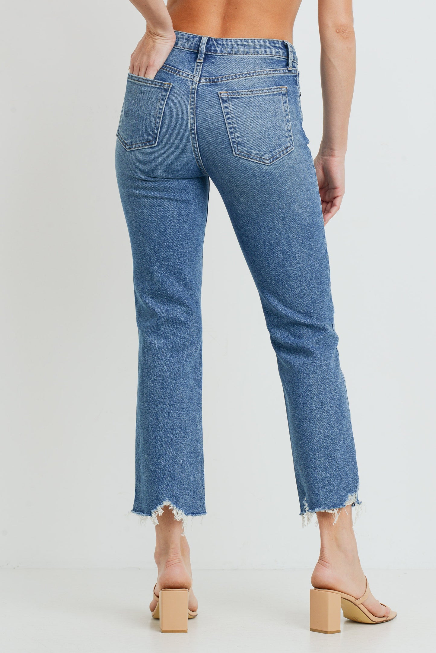 JUST BLACK DENIM VINTAGE STRAIGHT LEG JEAN