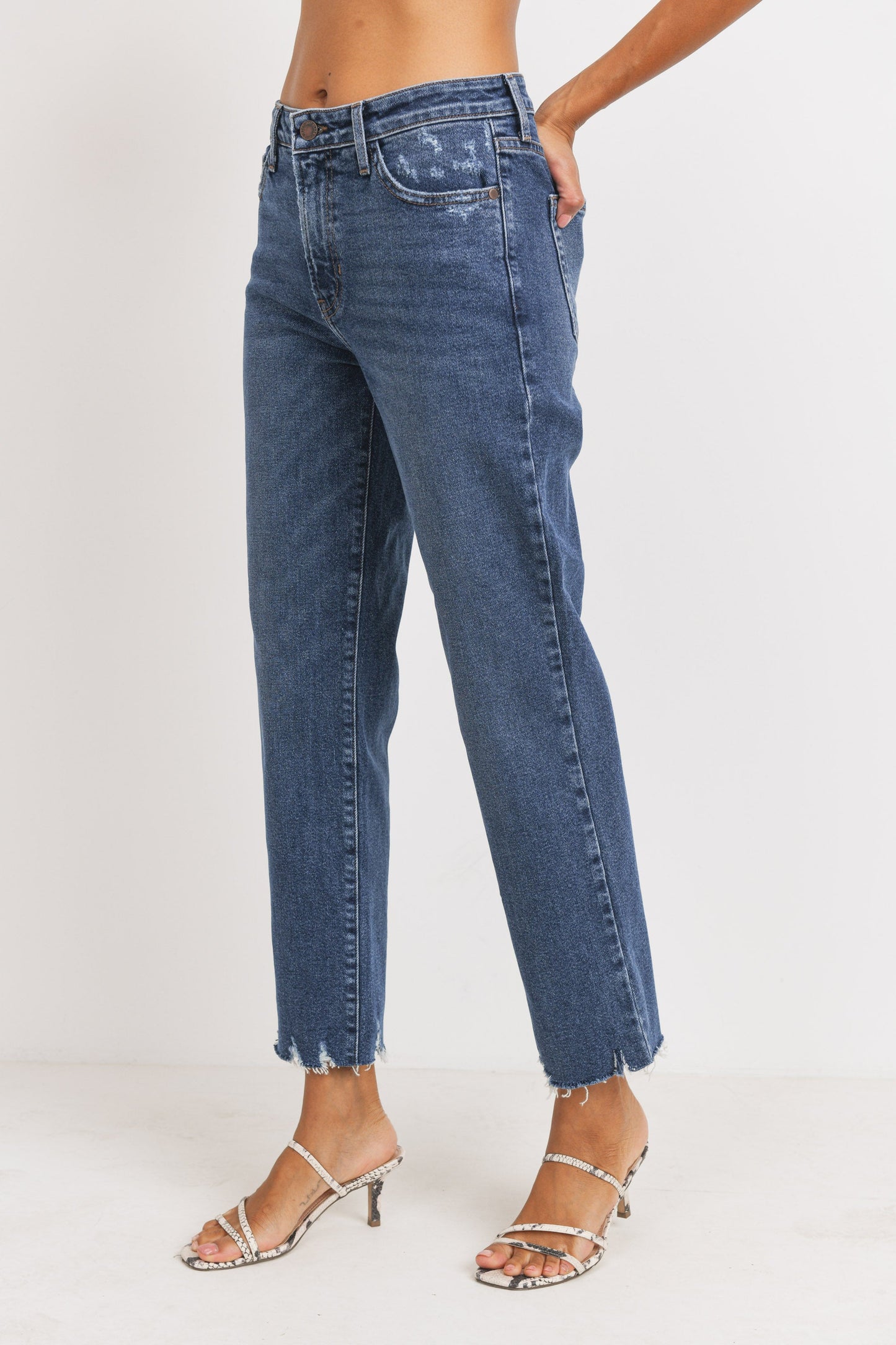 JUST BLACK DENIM VINTAGE STRAIGHT LEG JEAN