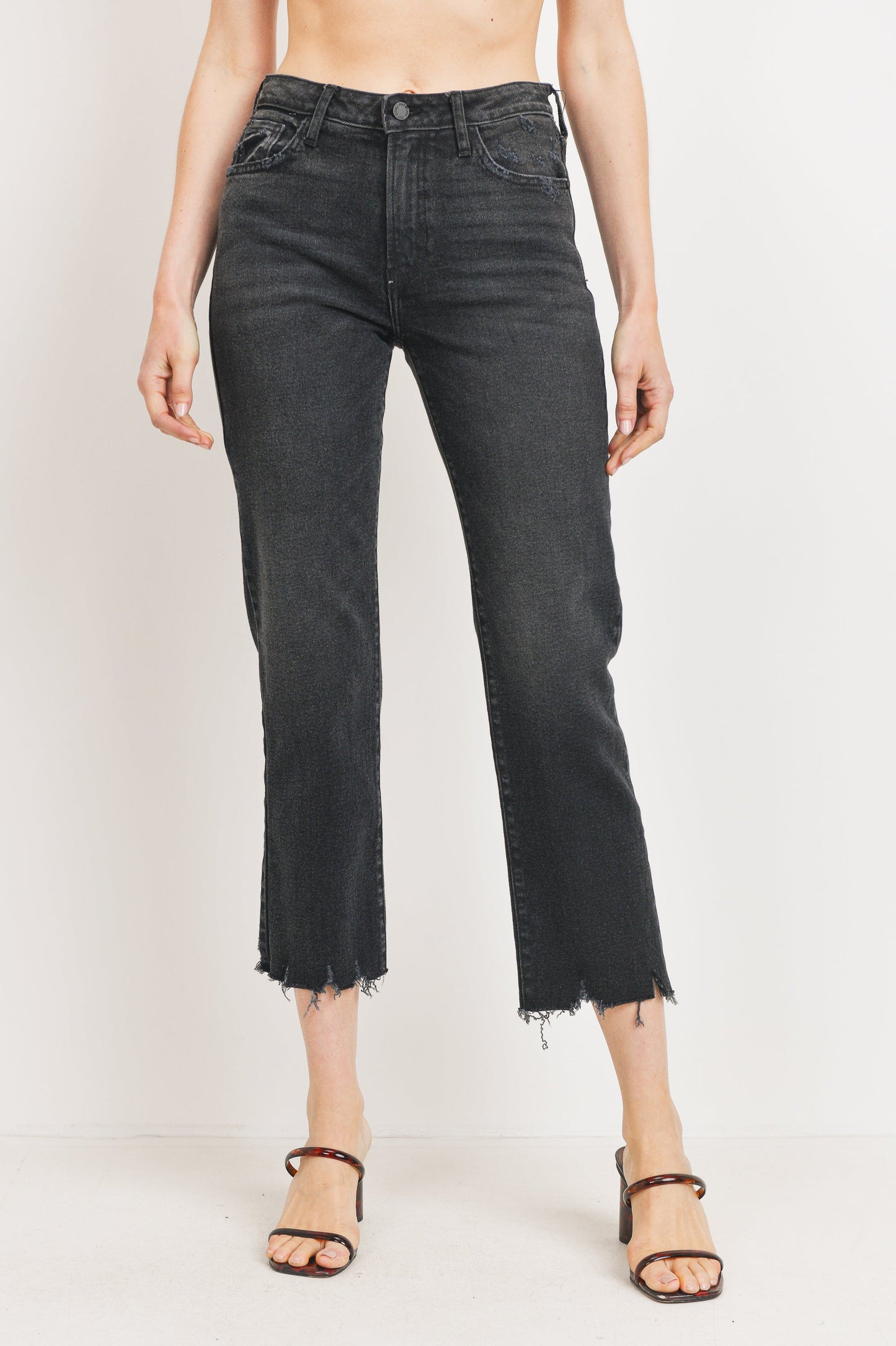 JUST BLACK DENIM VINTAGE STRAIGHT LEG JEAN