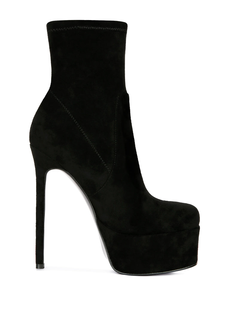 clubbing high heele platform ankle boots