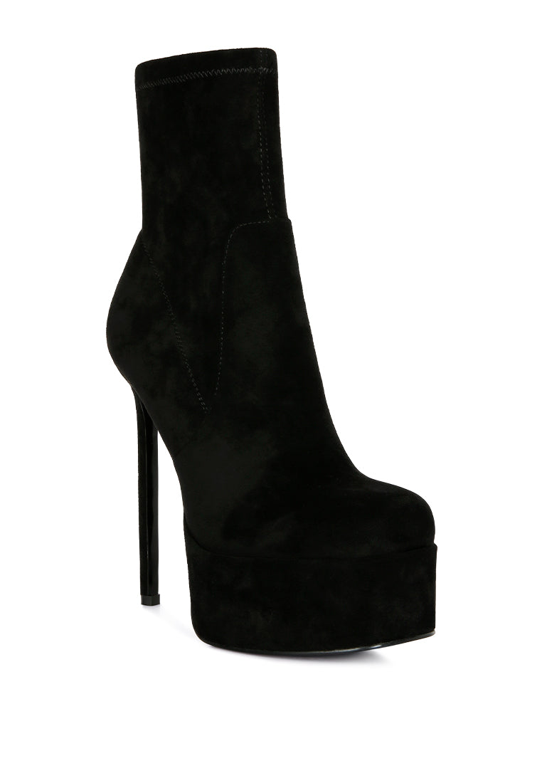 clubbing high heele platform ankle boots