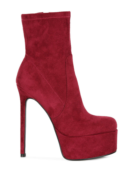 clubbing high heele platform ankle boots