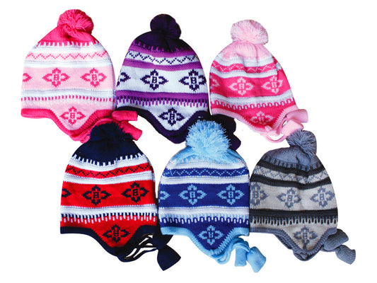 Ear Cover Knit Hats for Infants, Assorted Color - Case of 240