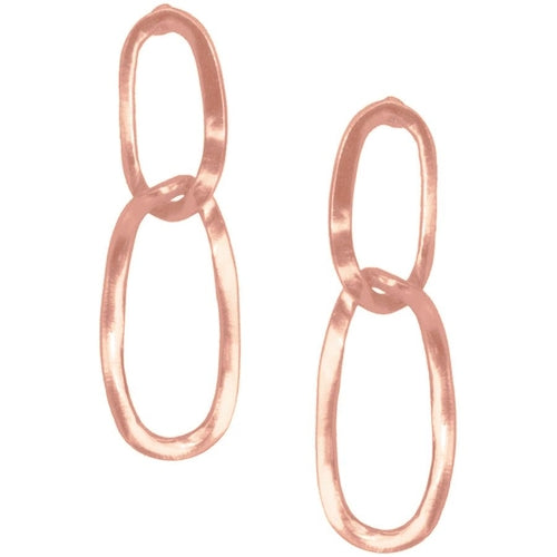 Oval link pendant Earrings