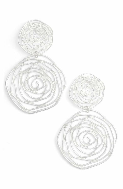 Rose cut out statement Earrings