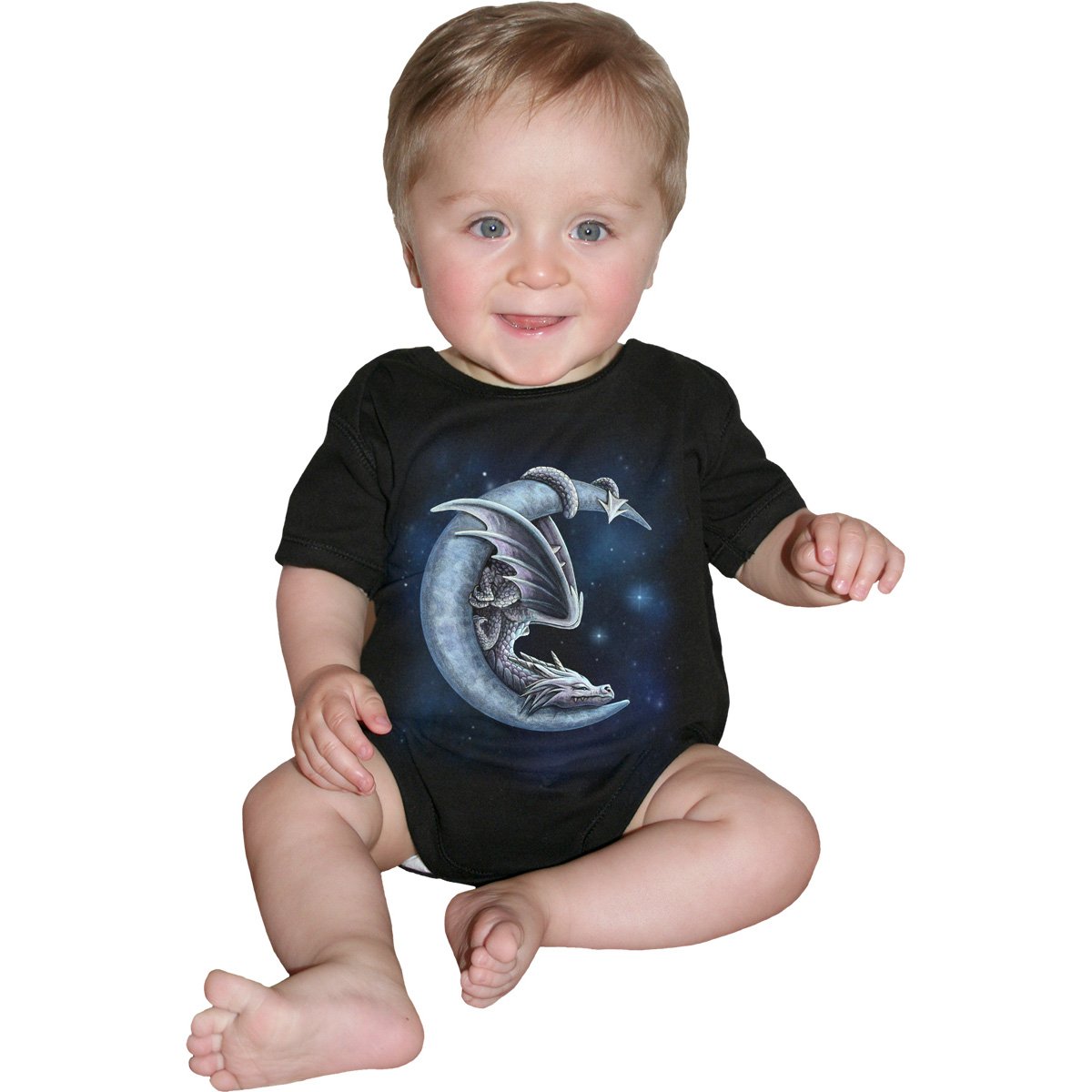 SWEET DREAMS - Baby Sleepsuit Black