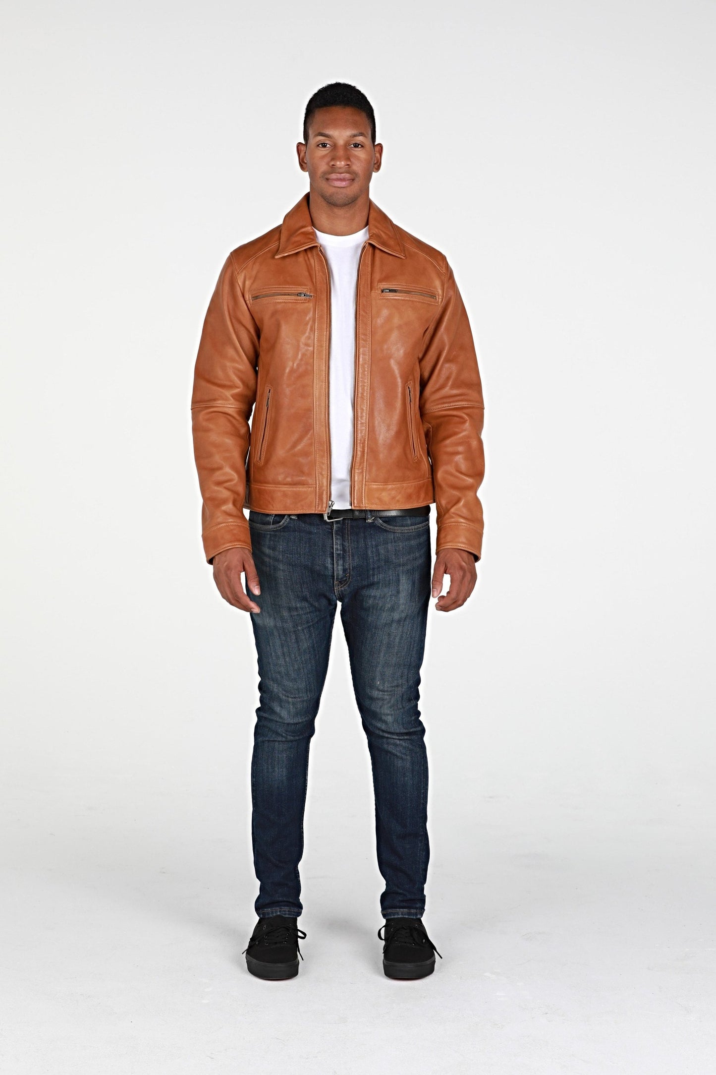 Mens Cameron Leather Jacket