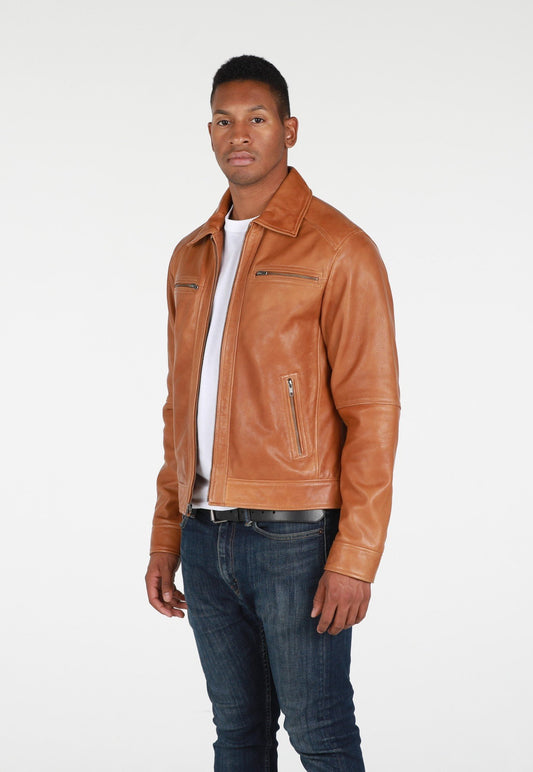 Mens Cameron Leather Jacket