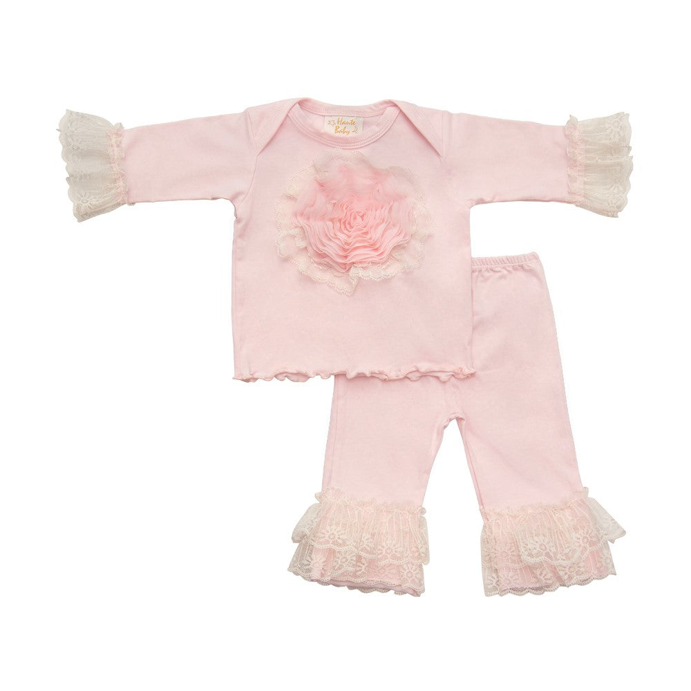 Pink Lullabye Baby Girls Pant Set